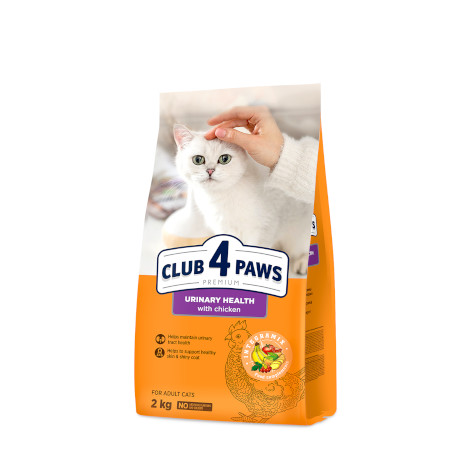 CLUB 4 PAWS PREMIUM «MENȚINEREA SĂNĂTĂȚII TRACTULUI URINAR». HRANĂ USCATĂ COMPLETĂ PENTRU PISICILE ADULTE