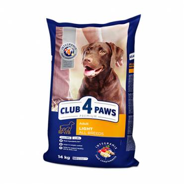 CLUB 4 PAWS PREMIUM ”CONTROLUL GREUTĂȚII”. HRANĂ USCATĂ COMPLETĂ PENTRU CÂINI ADULȚI DE TOATE RASELE